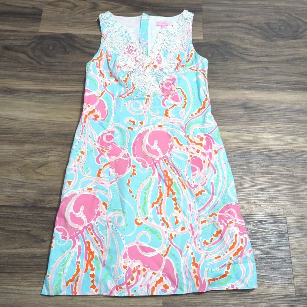 Lilly Pulitzer Gabby Shift Dress Jellies Be Jammin 00. B2B‎
